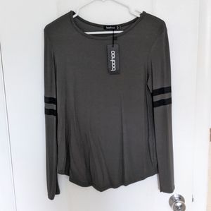 Long Sleeve Sporty Baseball T